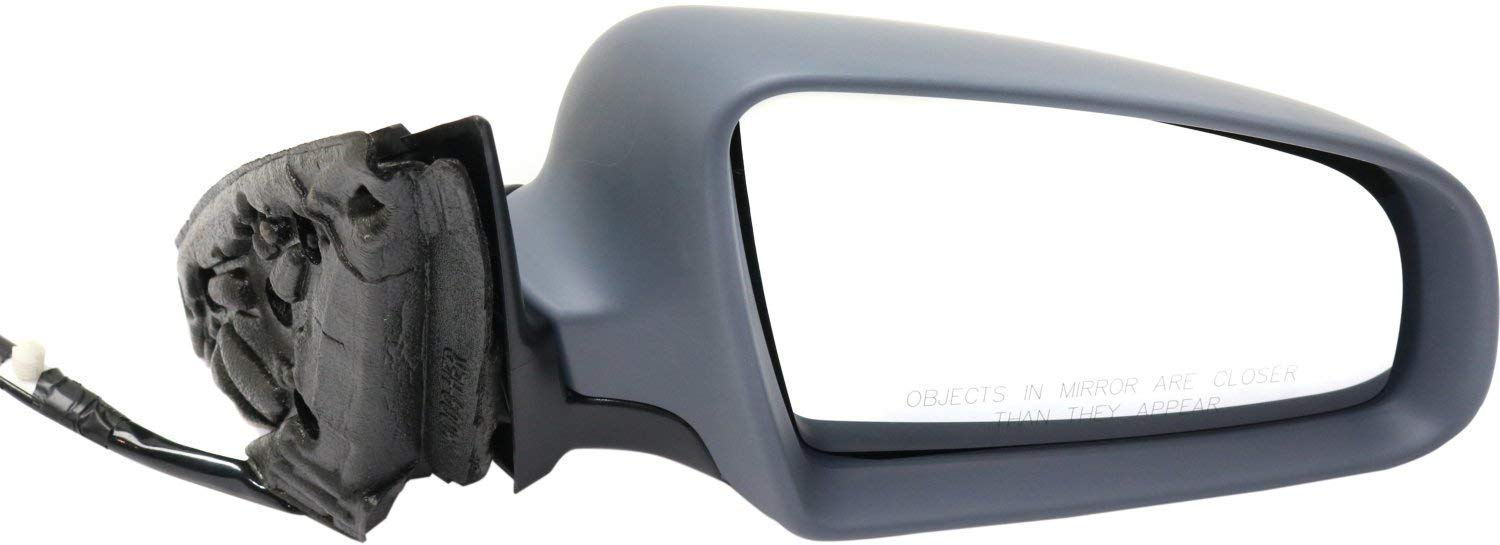 Kool Vue Power Heated Mirrors for Audi A4 Quattro 2002-2008 - Driver & Passenger Side, Manual Fold, Paintable (B6 & B7 Body) - Perfect for Sedan, Wagon & Convertible Models - Enhance Visibility in Cold Weather & Night Driving