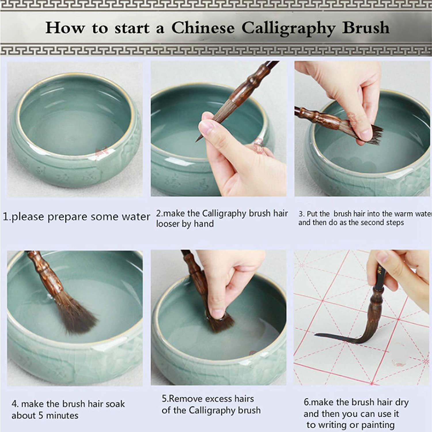 Premium Chinese Calligraphy Brush Pens Set - Japanese Ink Painting Brushes for Beginners, Students & Artists | Ideal for Calligraphy, Hand Lettering, Watercolor & Traditional Asian Art (Color Options Available)