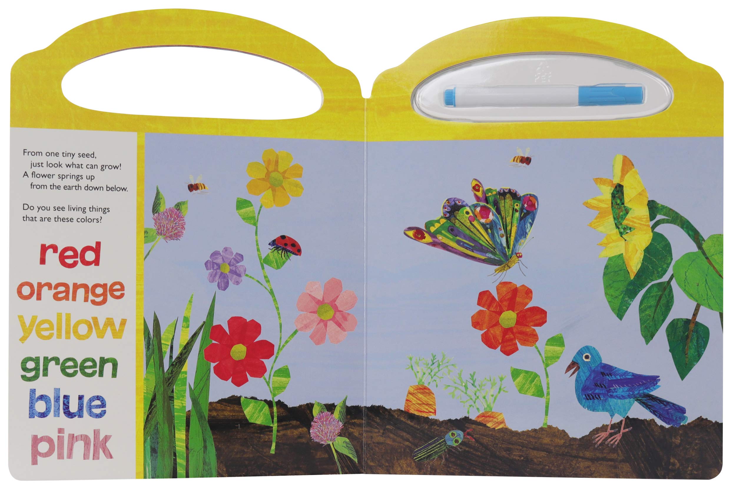 World of Eric Carle Write-and-Erase Look and Find Activity Book - Wipe Clean Learning Board for Kids - Reusable Preschool Learning Toy for Alphabet, Numbers & Shapes - Perfect for Travel & Classroom Use