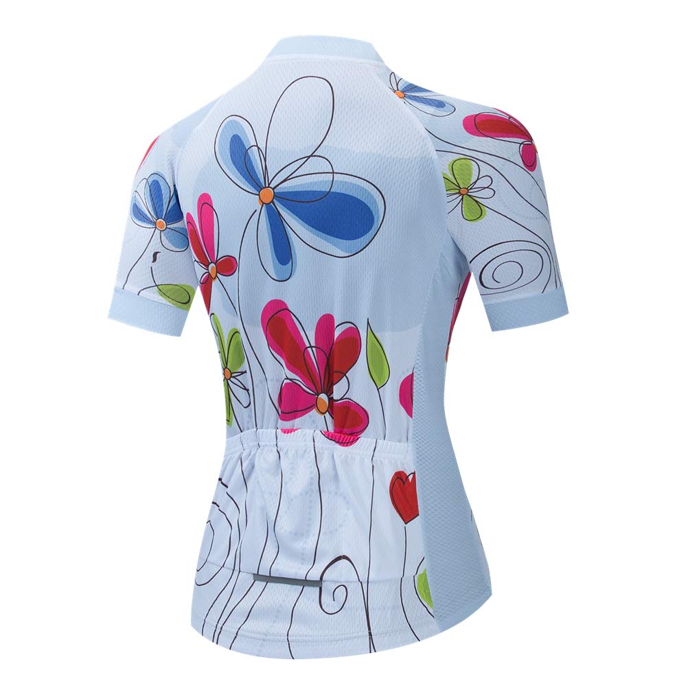 Women's Cycling Jersey - Breathable Short Sleeve Bike Top for Summer MTB & Road Biking - Perfect for Outdoor Cycling, Commuting & Fitness Training