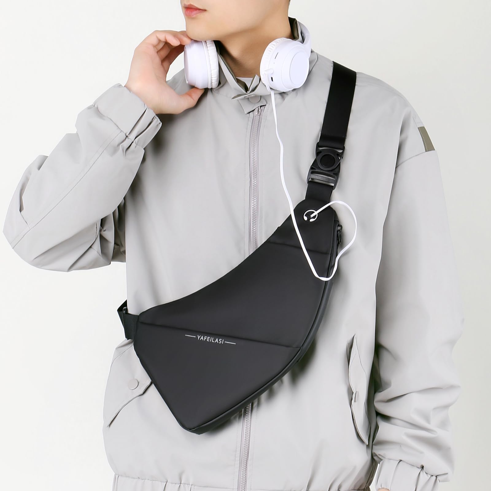 Anti-Theft Sling Bag Small Crossbody Backpack for Travel - Lightweight & Secure Front & Back Design - Perfect for Commuting, Hiking & Daily Use