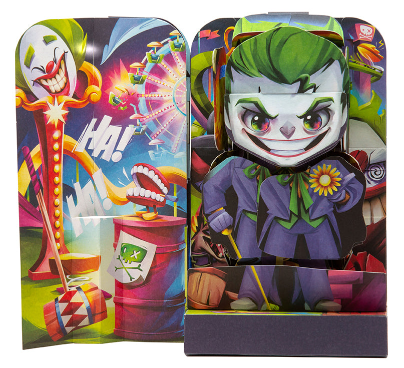 DC Comics The Joker Flip Pop - Collectible Action Figure with Spring-Loaded Head - Perfect for Batman Fans, Display Shelves & Superhero Collections