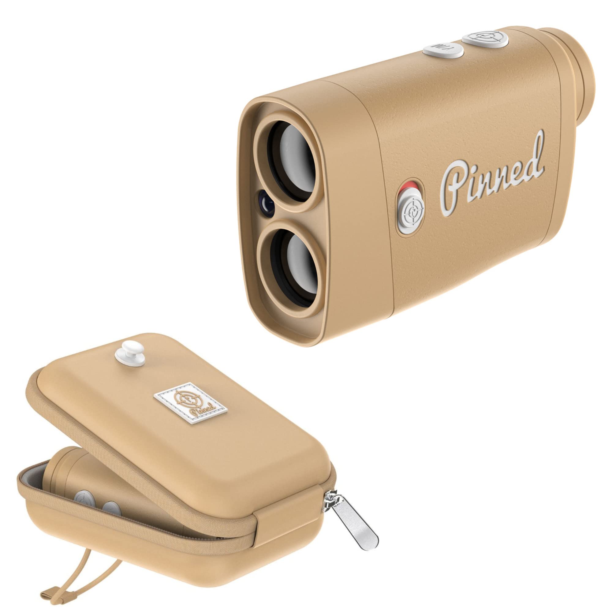 Pinned Prism Slope Golf Rangefinder with USB Rechargeable Laser Distance Finder | Slope-Adjusted Golf Accessories for Men & Women | Perfect for Course Play & Tournament Practice