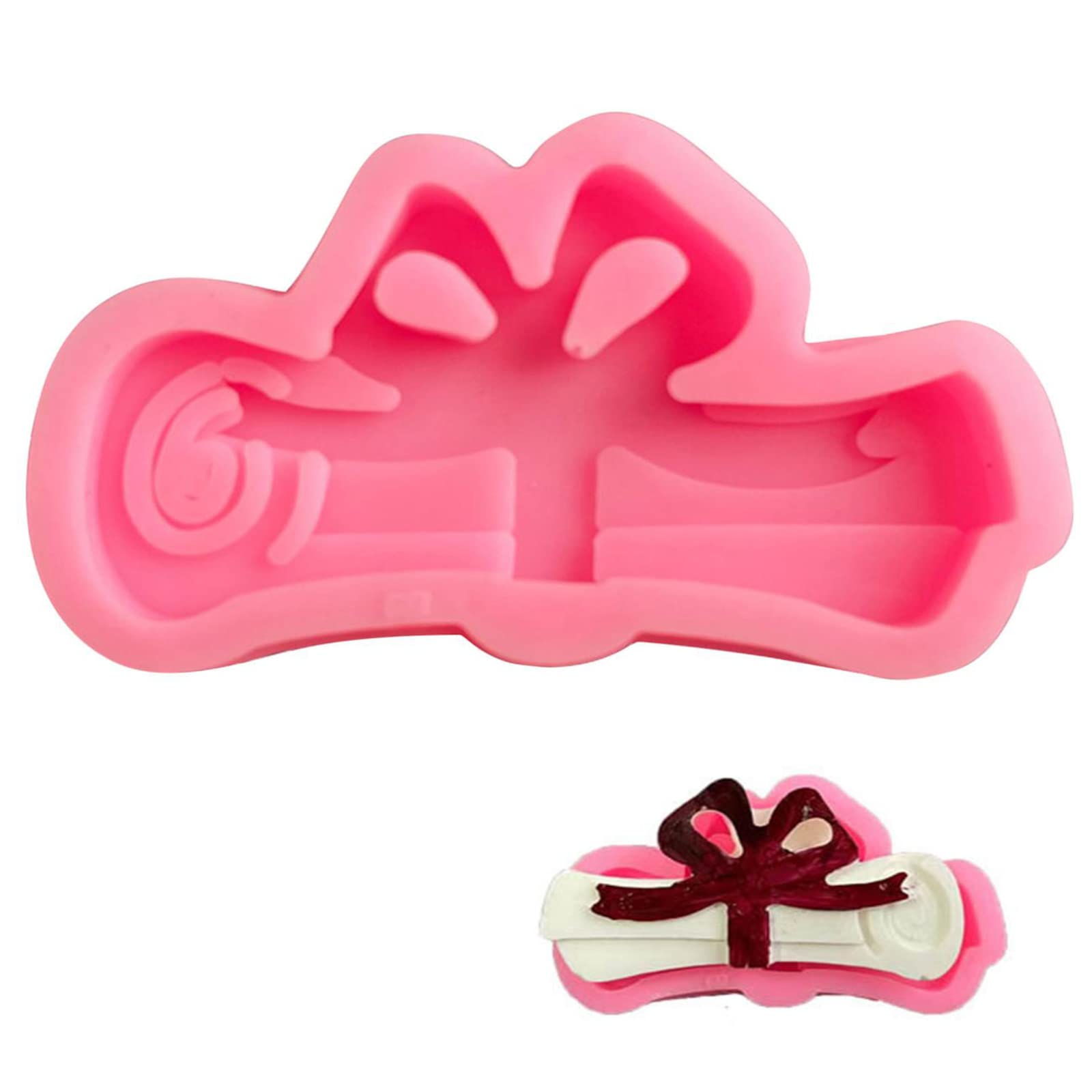 OLOPE Graduation Cap Silicone Cake Mold - DIY Baking Mould for Cakes, Chocolate, Cookies & Muffins - Perfect for Graduation Party Decorations & Celebration Desserts - Essential Kitchen Baking Tool for Home Bakers