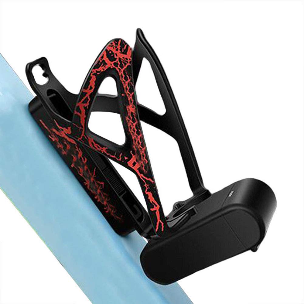 MTB Bike Water Bottle Cage Holder with Built-in Tire Spoon - Durable Bicycle Drink Rack Accessories for Mountain Biking, Road Cycling & Commuting