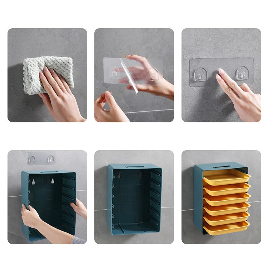 SOFEA Wall-Mounted Kitchen Plate Organizer - 3-Tier Stackable Dish Storage Rack for Countertop or Cabinet - Space Saving Solution for Plates, Bowls & Side Dishes - Perfect for Small Kitchens, Dining Rooms & Restaurants