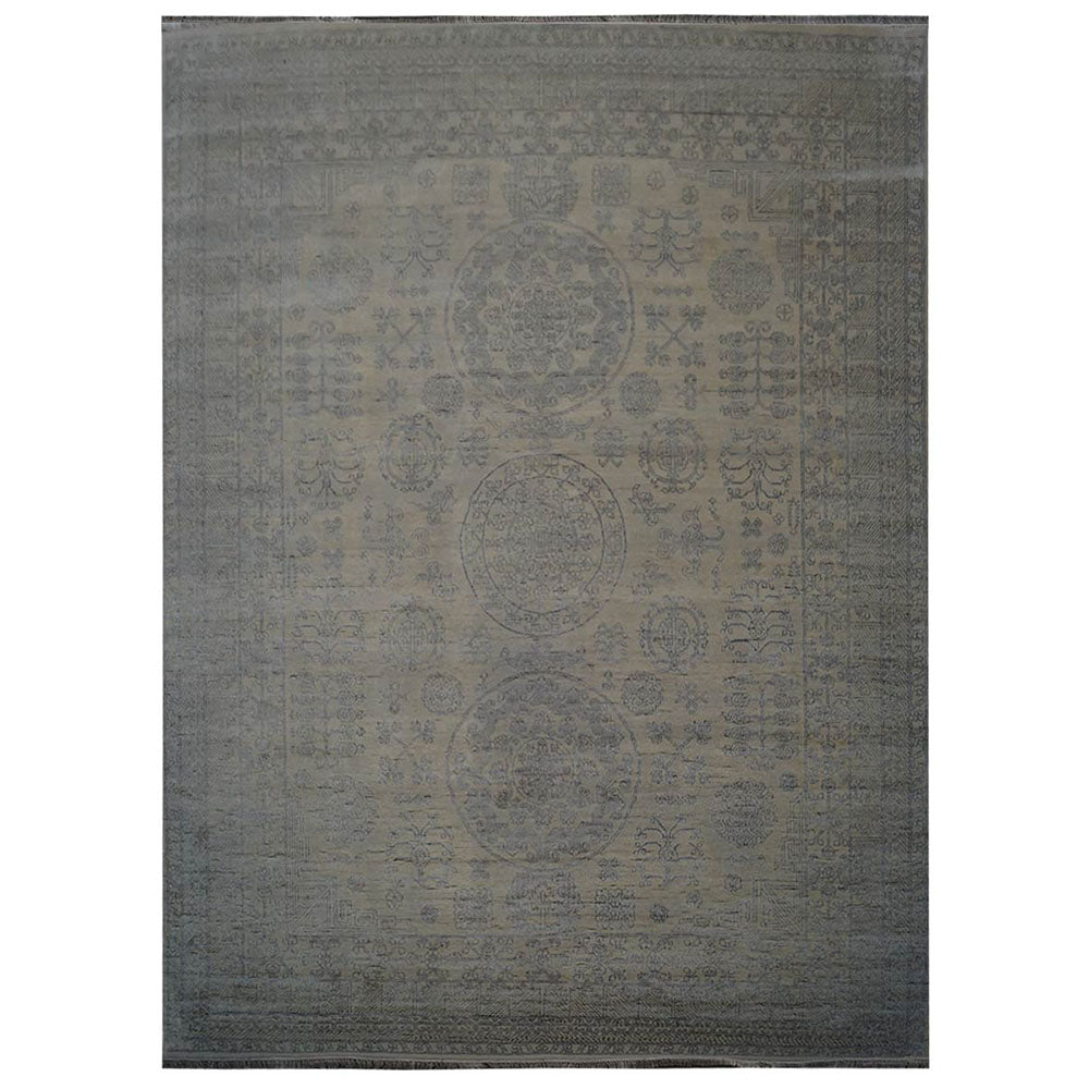 Hand-Knotted Persian Rug - Premium JadeEssence Wool Carpet for Living Room, Bedroom & Dining Area | Elegant Home Decor & Floor Covering
