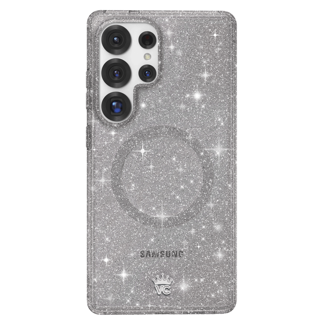 Samsung Galaxy Phone Case with Grey Stardust Design - Slim Protective Cover for Everyday Use, Work & Travel