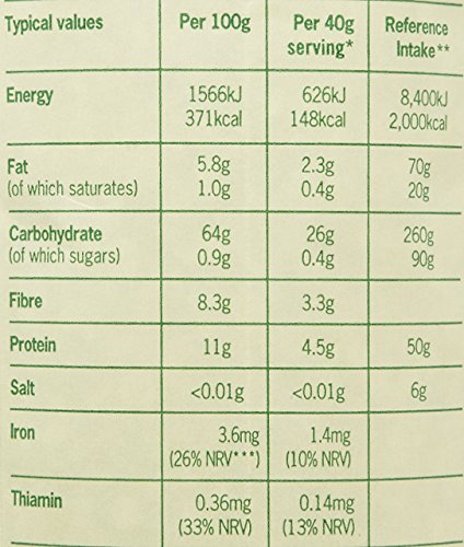 Flahavans Organic Porridge Oats 1kg - Gluten-Free, Non-GMO, Whole Grain Breakfast Cereal for Healthy Eating & Weight Loss - Perfect for Oatmeal, Smoothies & Baking