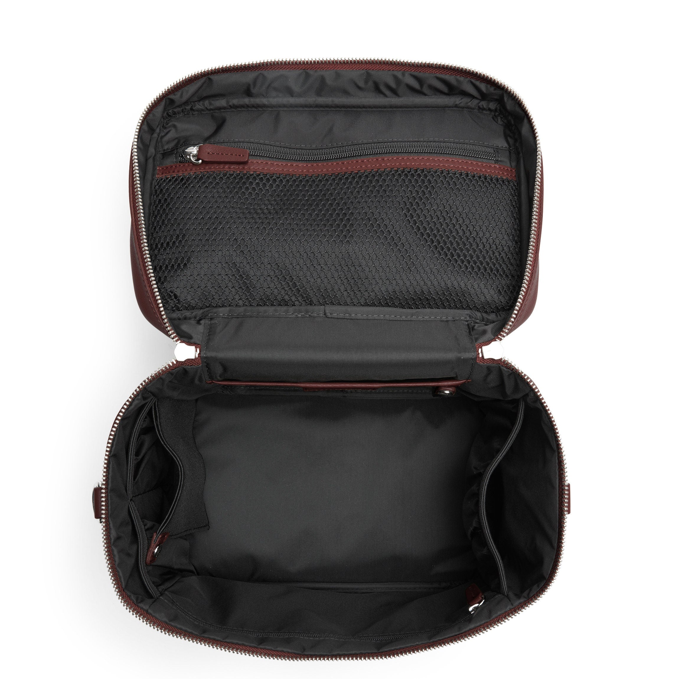 XL Train Case Bordeaux - Professional Makeup Organizer for Travel & Salon Use | Durable Cosmetic Storage with Wheels for Artists & Stylists