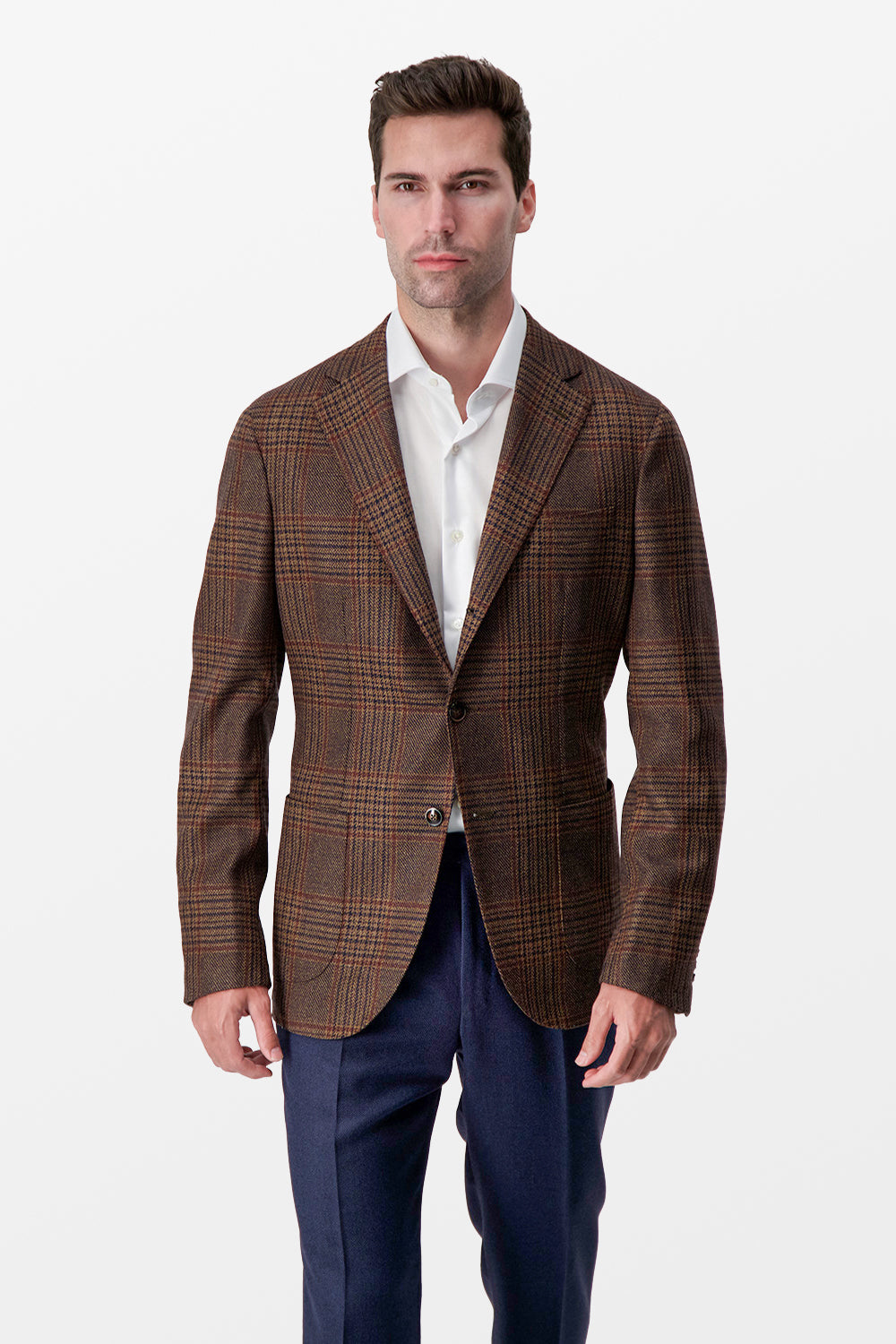 Barba Napoli Brown Jimmy Blazer for Men | Premium Italian Wool Formal Blazer | Business, Wedding & Special Occasion Wear