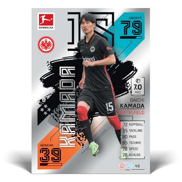 Topps Bundesliga Match Attax Chrome 2021/22 Soccer Trading Cards - Single Pack for Collectors & Fans | Perfect for Trading, Gifts & Display