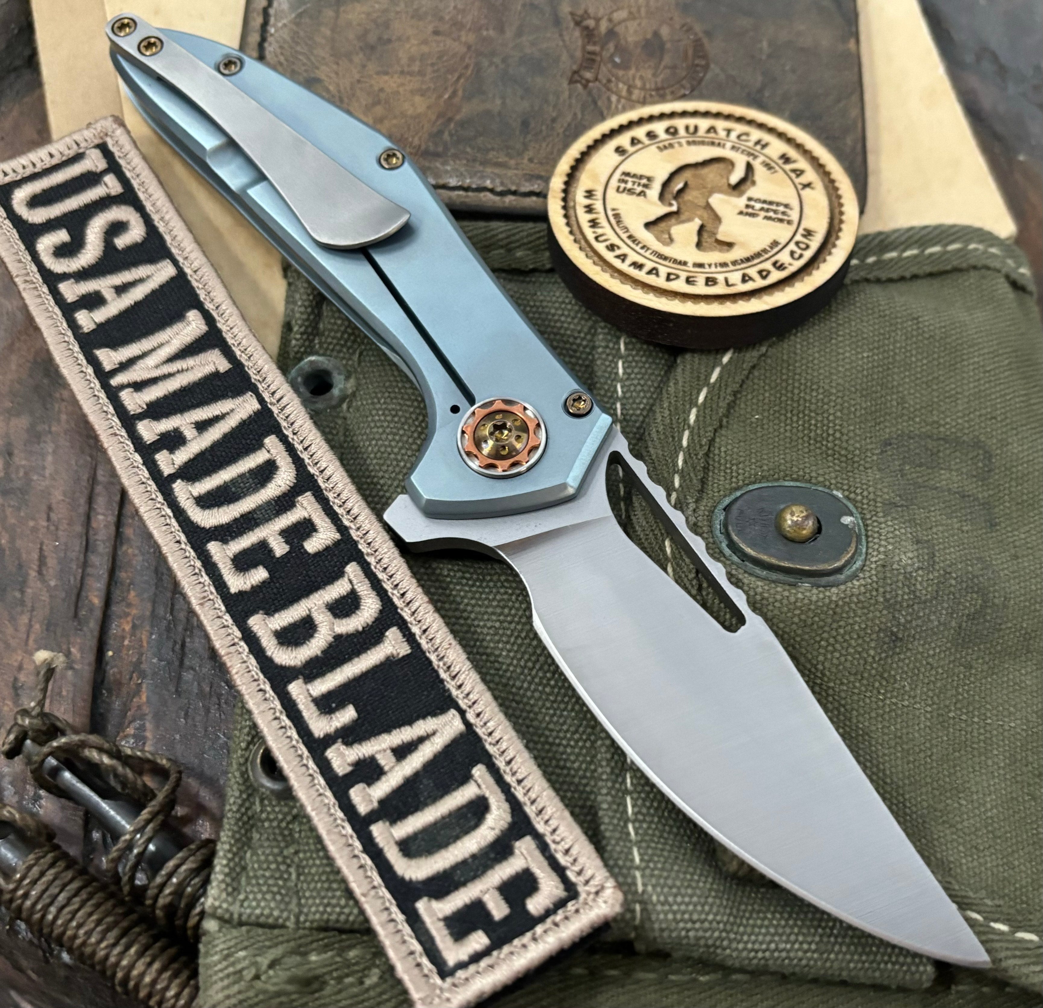 NK&T Custom Hydra Framelock Pocket Knife - 5/32