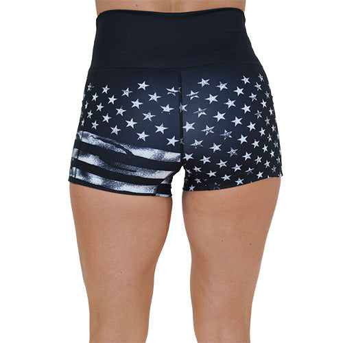 American Flag Shorts - Patriotic Stars & Stripes Athletic Shorts for Men & Women - Perfect for 4th of July, Workouts & Casual Wear