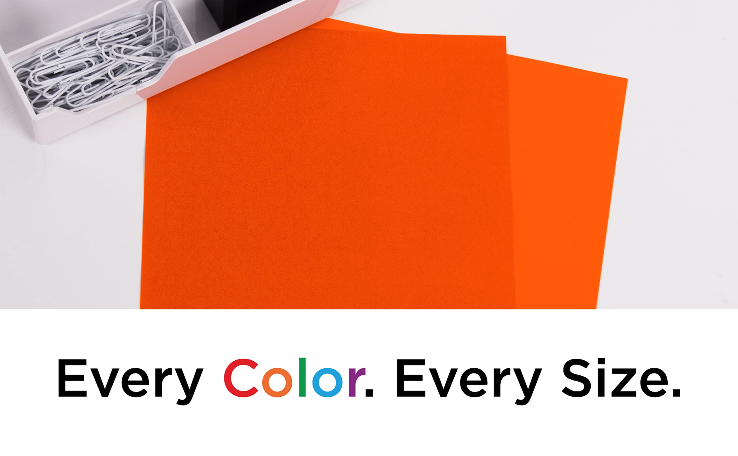 JAM PAPER Legal Size 65lb Cardstock - 8.5 x 14 Inches Coverstock Paper - 176 GSM Thick Paper - Orange Recycled Card Stock - 250 Sheets per Pack - Perfect for Business Cards, Invitations, Flyers and Craft Projects