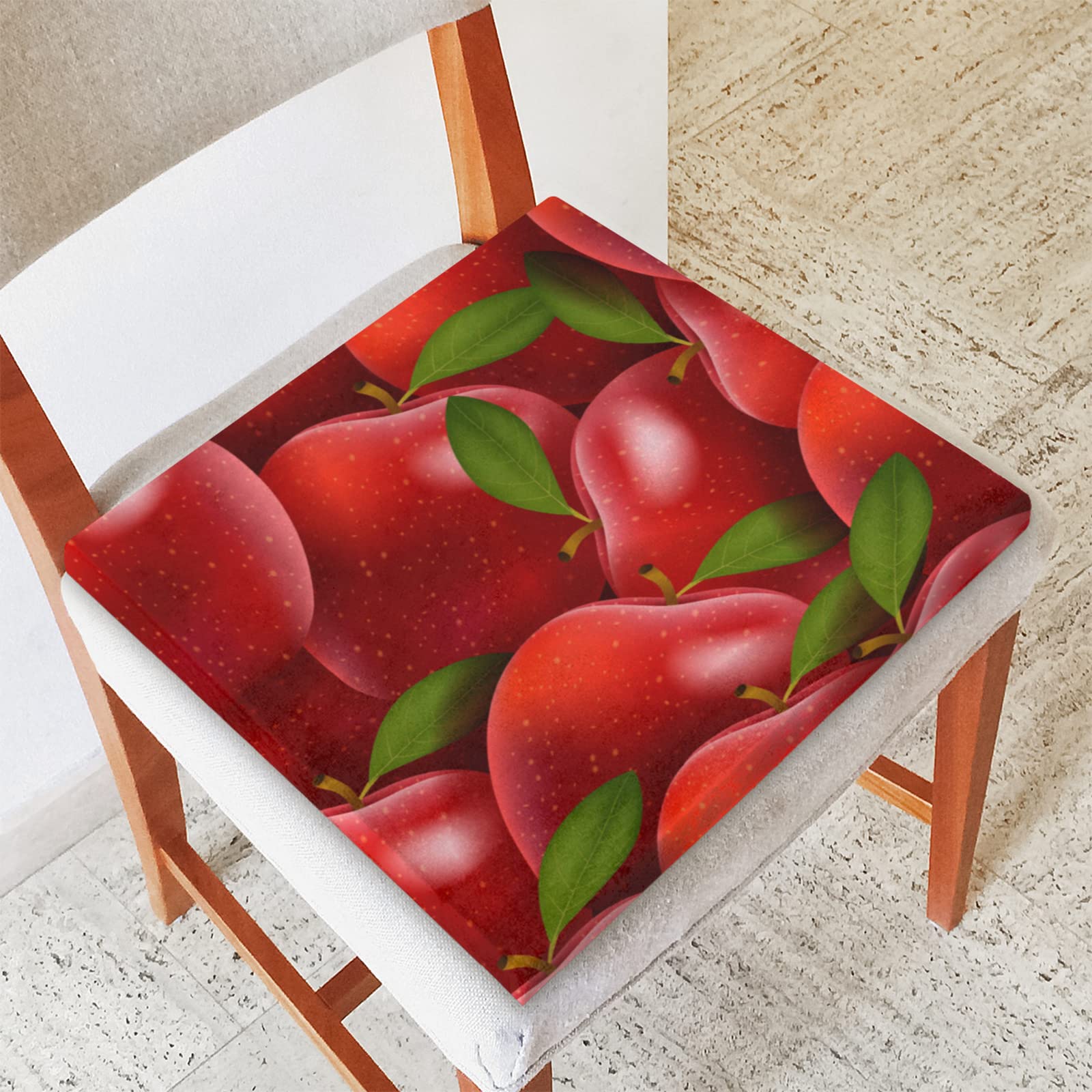 Non-Slip Square Seat Cushion for Chairs - Durable & Comfortable Chair Pad for Dining Room, Office, Kitchen, Sofa, Floor - Perfect for Indoor & Outdoor Use on Patio, Deck or Garden Furniture - Home Decor Accessory