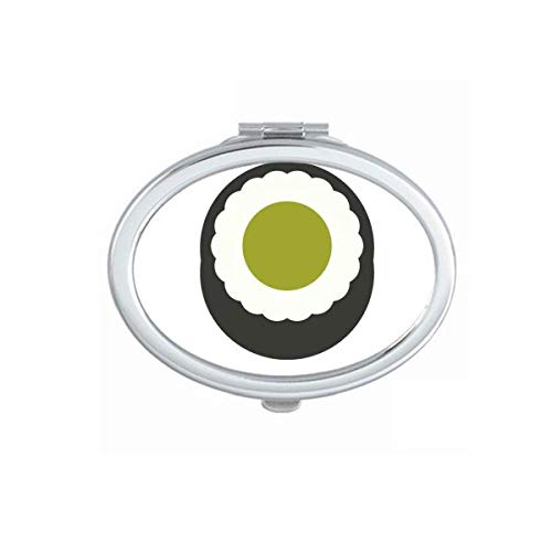 DIYthinker Traditional Japanese Black Maki Sushi Mirror - Portable Foldable Double-Sided Hand Mirror for Makeup, Travel & Home Decor | Compact Vanity Mirror for Cosmetics, Handbag & Dressing Table