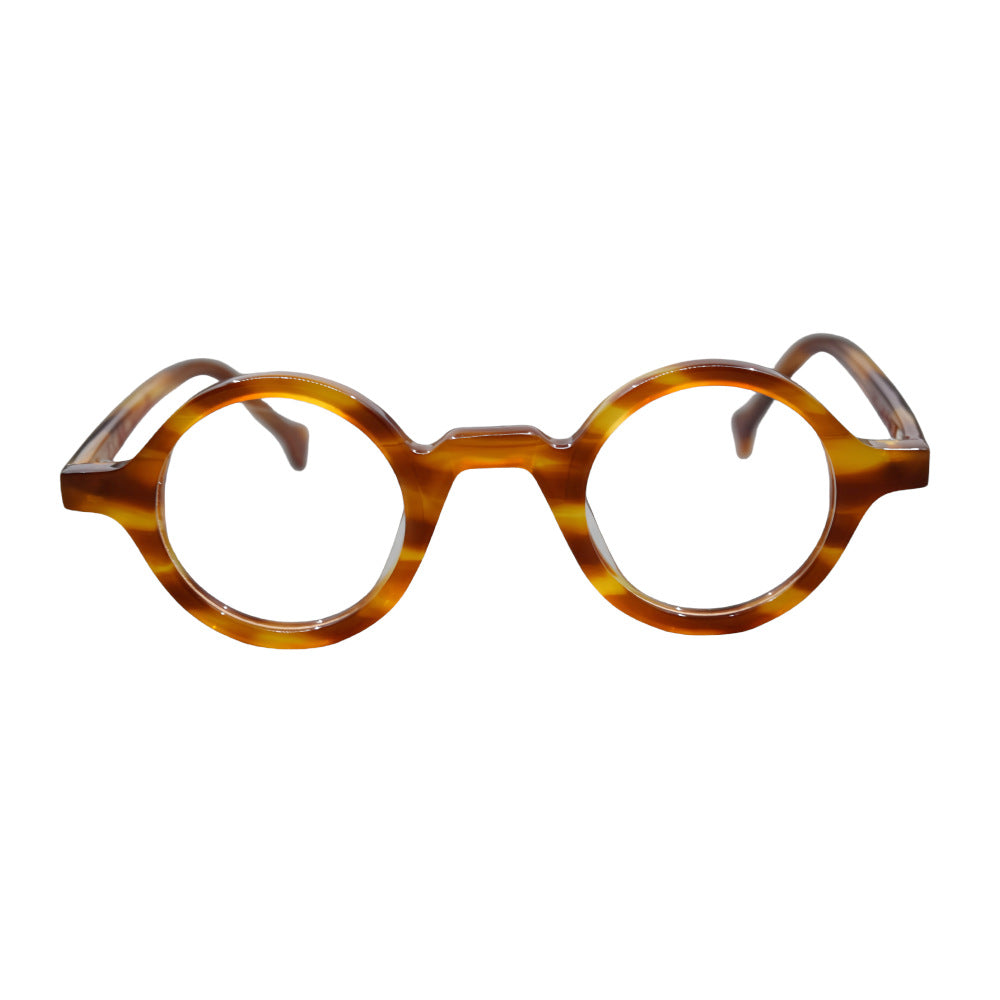 Stylish Acetate Round Glasses Frames JF B002 - Trendy Eyewear for Women & Men - Perfect for Reading, Fashion & Everyday Use