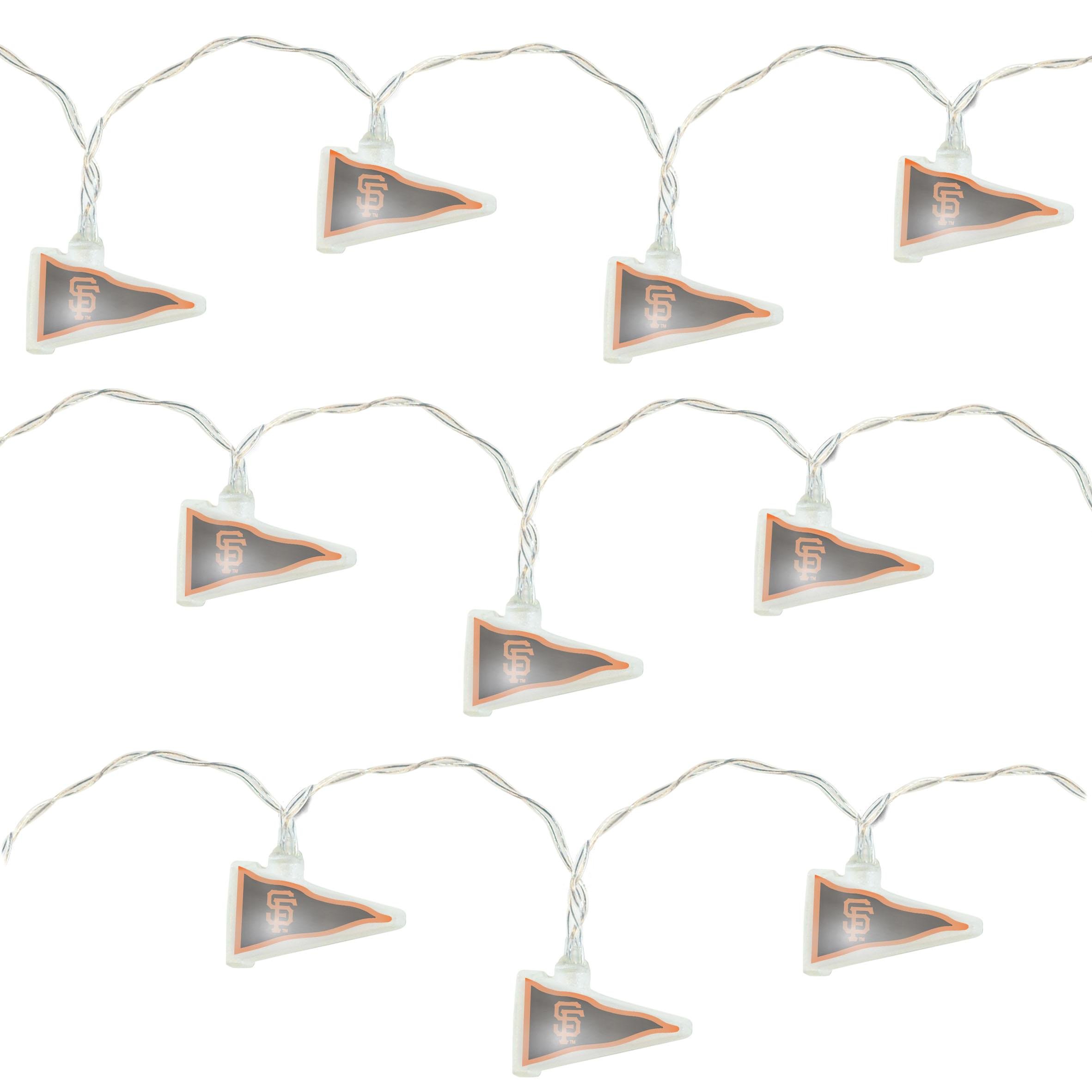 Topperscot by Boelter Brands MLB LED Pennant Party Lights - Outdoor & Indoor Baseball Decor for Game Nights, Bars, and Man Caves