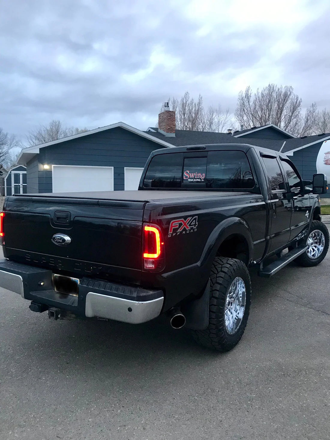 2008-2016 Ford Super Duty F-250/F-350/F-450/F-550 Smoked OLED Tail Lights - High Performance LED Brake Lights for Enhanced Visibility & Style - Perfect for Off-Roading, Truck Upgrades & Night Driving