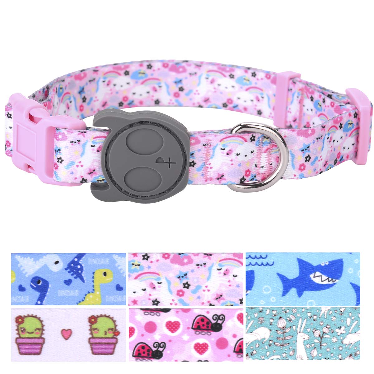 Premium Adjustable Dog Collar for Medium Dogs - Soft, Durable & Heavy Duty with Cute Cartoon Design - Perfect for Puppies, Adults, Boys & Girls - Ideal for Outdoor Walks, Indoor Training & Daily Wear