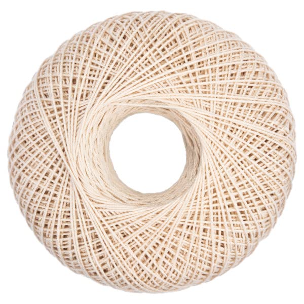 Aunt Lydia Classic Crochet Thread - 3 Pack (350 Yards/320 Meters Each) - Natural Cotton Yarn for Crocheting, Knitting, and DIY Crafts - Perfect for Doilies, Table Runners, and Home Decor Projects