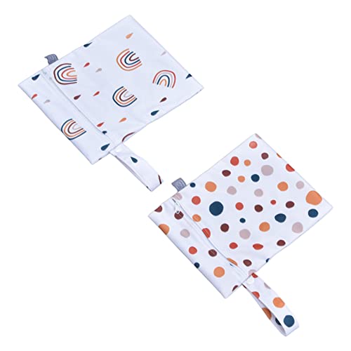 Waterproof Reusable Cloth Bags - Washable Wet Dry Storage Pouches for Beach, Pool, Gym & Travel - Multi-Purpose Organizer for Swimsuits, Towels & Toiletries (ES075-019)