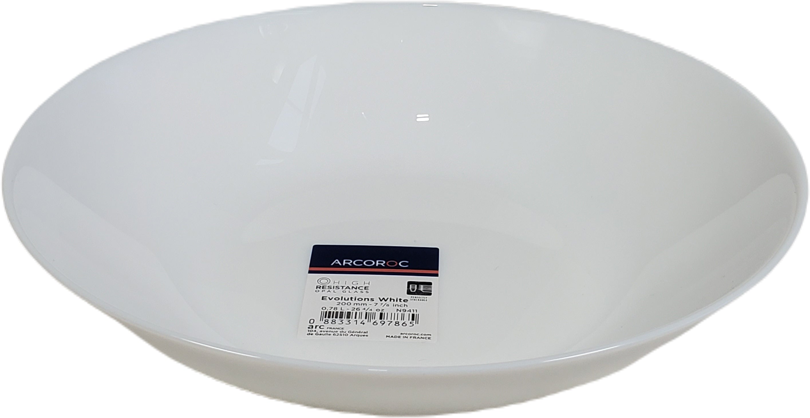 Arcoroc White Soup Plate 7 3/4