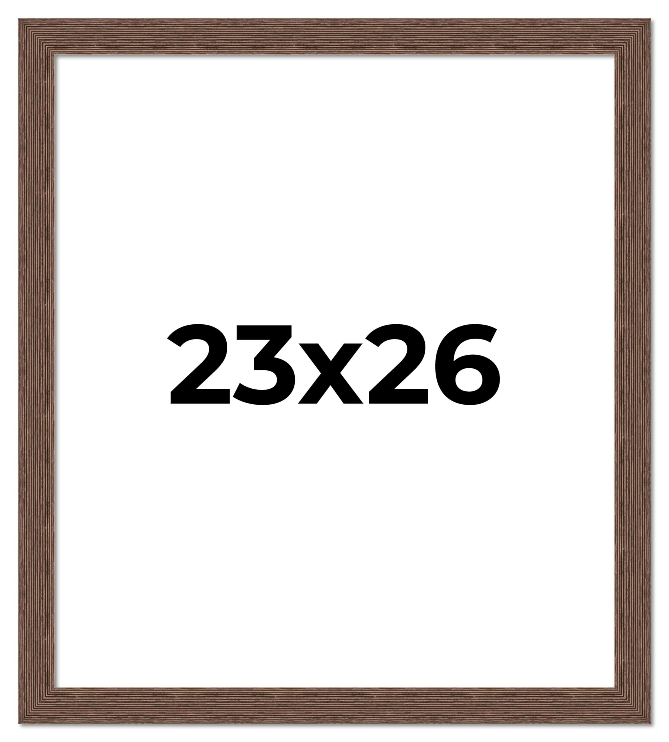 23x26 Brown Distressed Barnwood Picture Frame - Rustic Farmhouse Photo Frame with UV Acrylic Shatter Guard & Acid-Free Backing | Perfect for Wall Decor, Wedding Photos, and Home Office Display