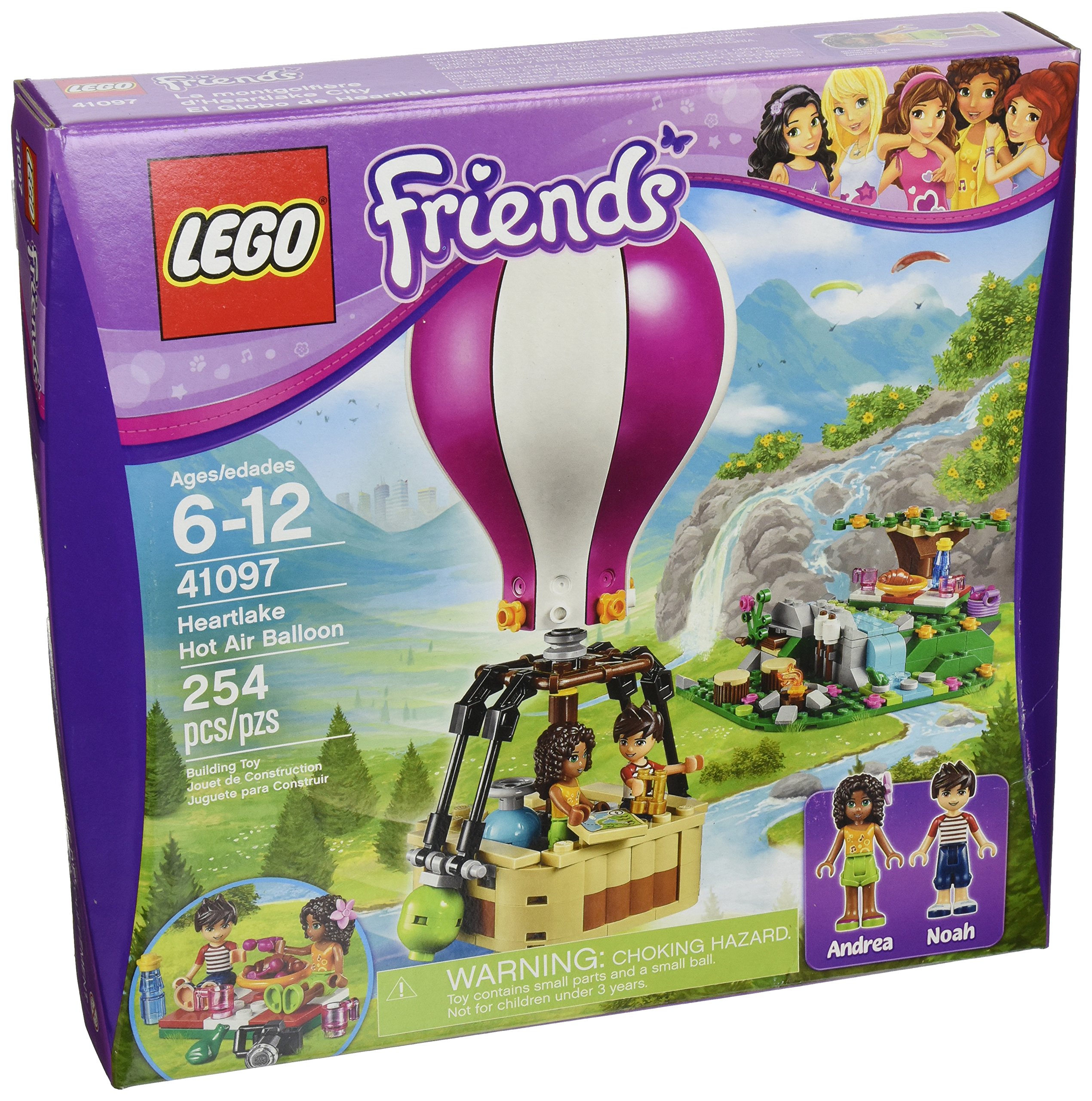 LEGO Friends 41097 Heartlake Hot Air Balloon Building Toy Set - Creative Play for Kids, Perfect for Birthday Gifts & STEM Learning | Indoor & Outdoor Activities, Pretend Play Adventures