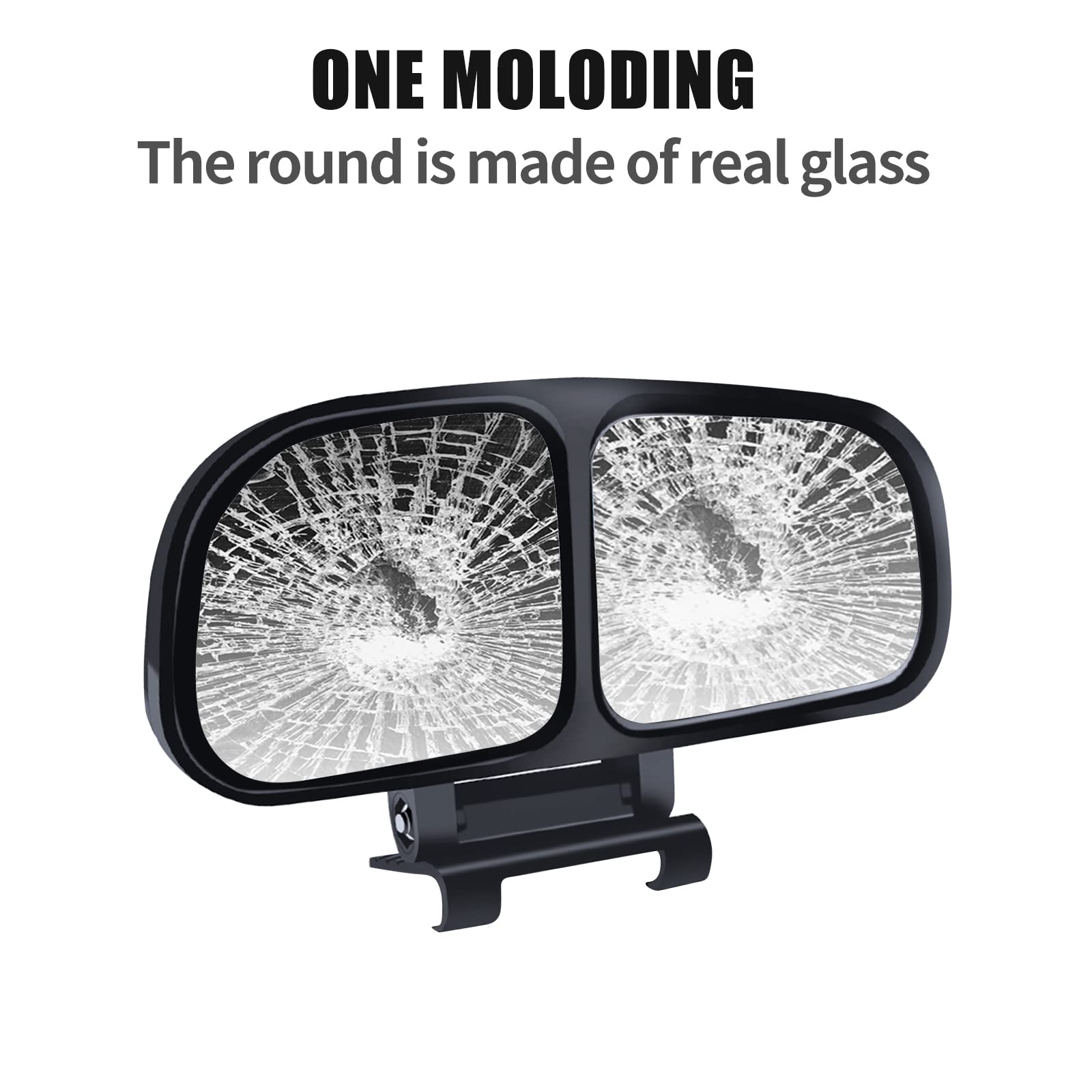 HD Wide Angle Car Blind Spot Rearview Mirror - 360° Adjustable Glass Auxiliary Mirror for Enhanced Side & Rear Visibility - Perfect for Parking, Lane Changing & Safe Driving