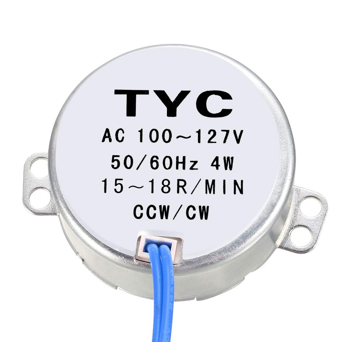 uxcell Synchronous Motor AC 100-127V 15-18RPM 50-60Hz CCW/CW 4W Turntable Gear Box for Microwave Oven - Replacement Part for Kitchen Appliances, DIY Repair & Home Improvement Projects