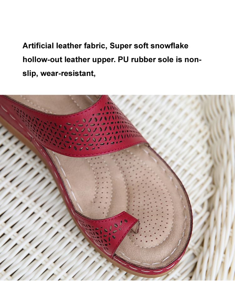Women's Comfortable Orthopedic Sandals - Summer Flip Flops with Casual Walking Wedges for Beach, Travel & Everyday Wear