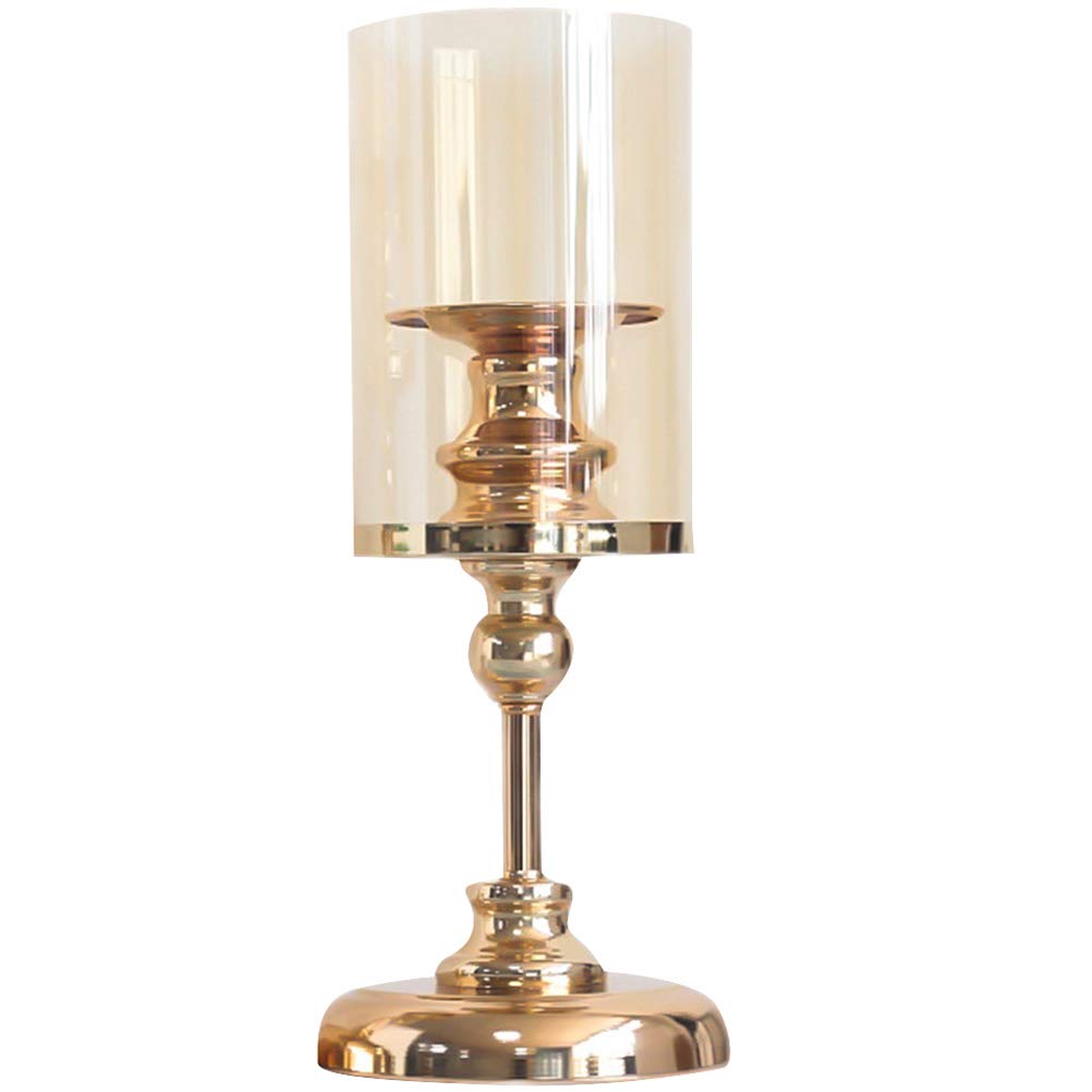 ARTIBETTER Vintage Iron Candle Holder - Unique Retro Candle Stand for Home Decor, Wedding, Dining Table & Fireplace Mantel