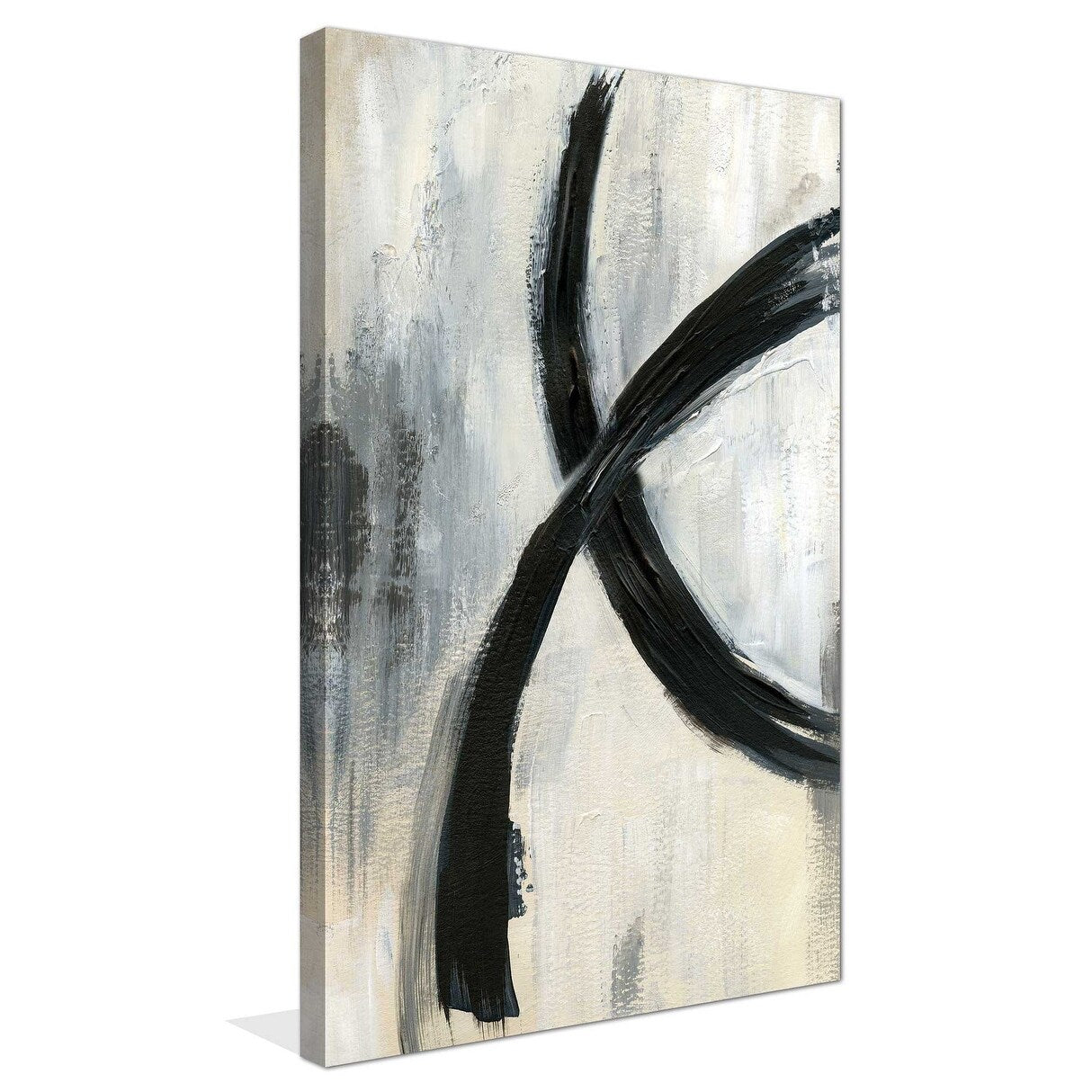 Abstract Rings I by Nan - Modern Canvas Wall Art Print for Living Room, Bedroom & Office Decor