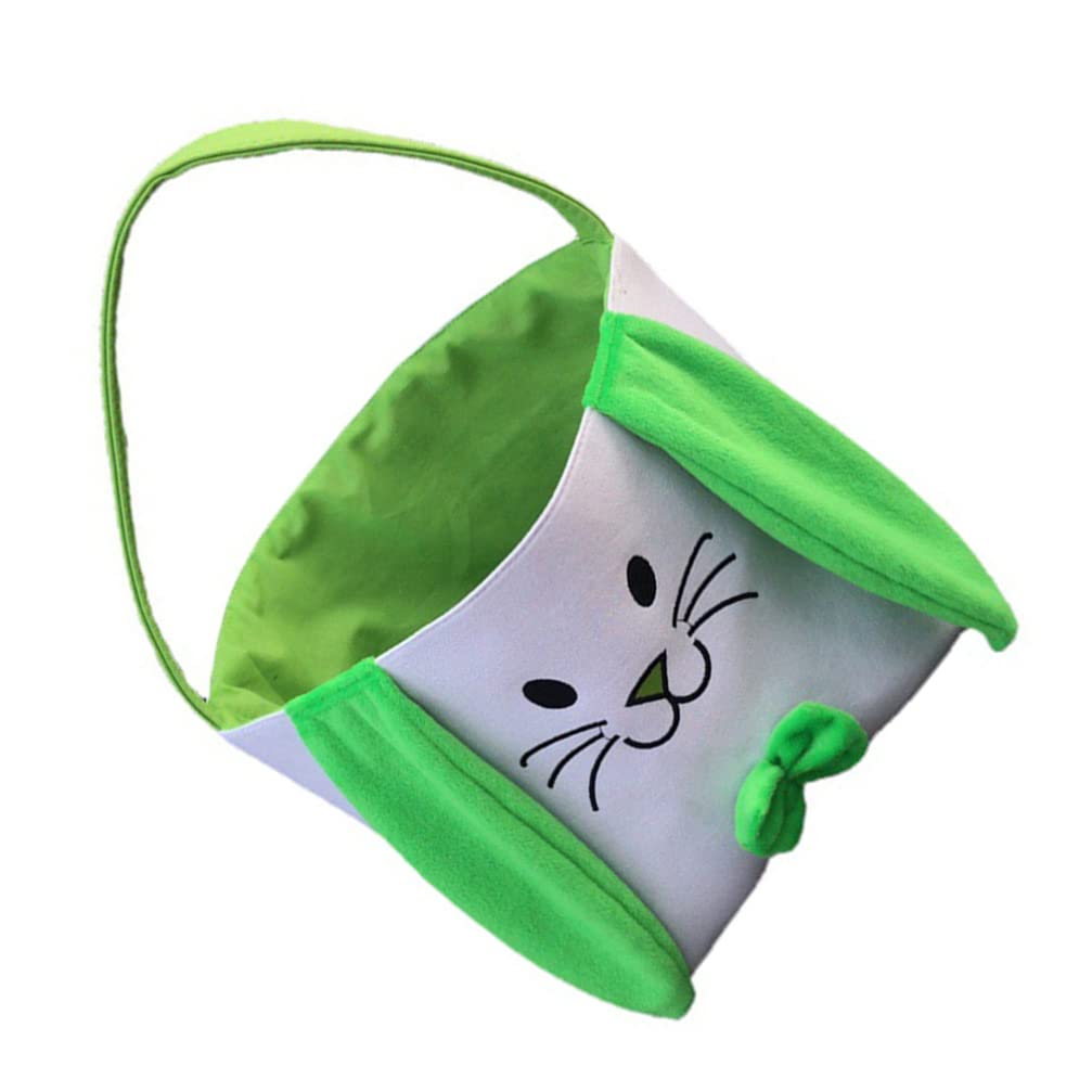 Bestoyard Easter Bunny Candy Bucket - Cartoon Rabbit Tote Bag for Easter Egg Hunt, Party Treats & Gift Giving - Cute Easter Basket for Kids & Adults - Perfect for Easter Celebrations, Egg Hunts & Spring Parties