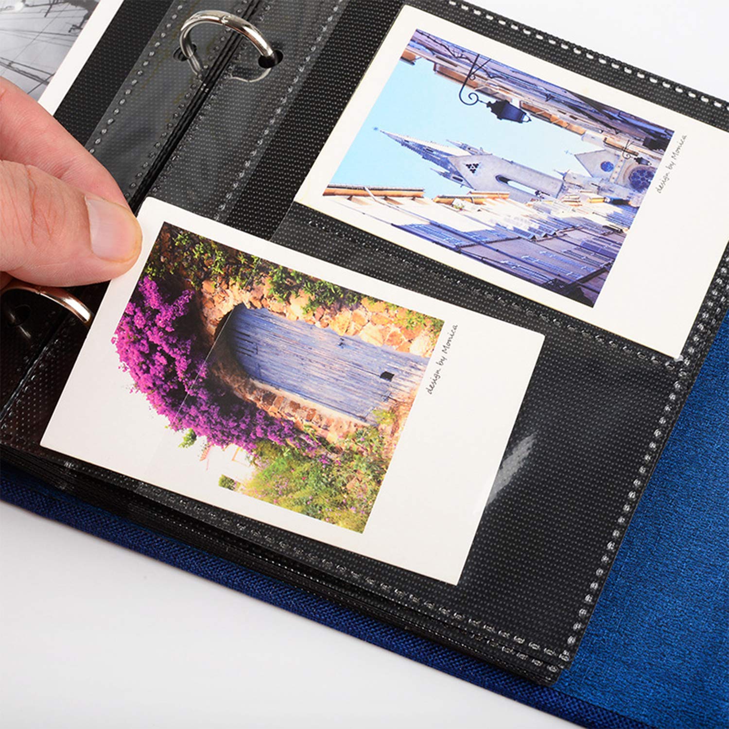 Ablus 100 Pockets Mini Photo Album - Compatible with Fujifilm Instax Mini 9/8/90/25, Polaroid Snap PIC-300 & Kodak Mini 3-Inch Film (Blue) | Perfect for Travel Memories, Wedding Photos & Instant Camera Collections