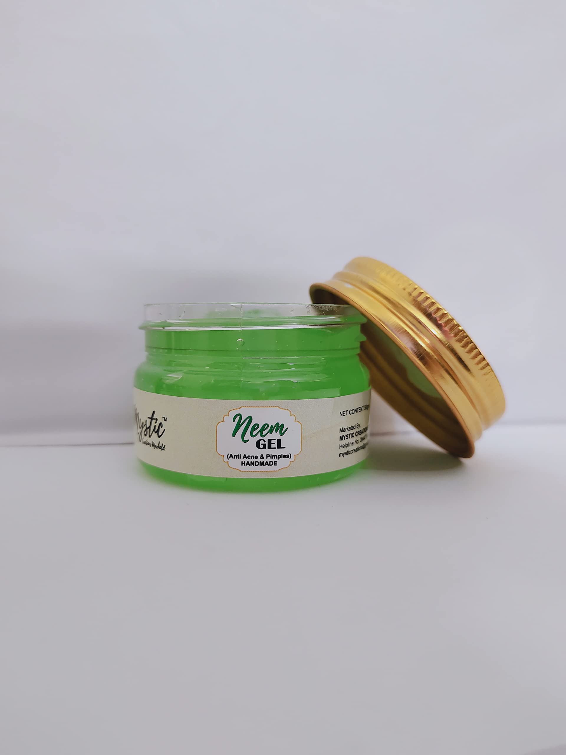 Neem Massage Gel for Face & Body - Brightens Skin & Enhances Glow | Natural Daily Skincare Gel for Men & Women | Perfect as Makeup Base & Relaxing Massage | Ideal for Spa, Home Care & Self-Pampering