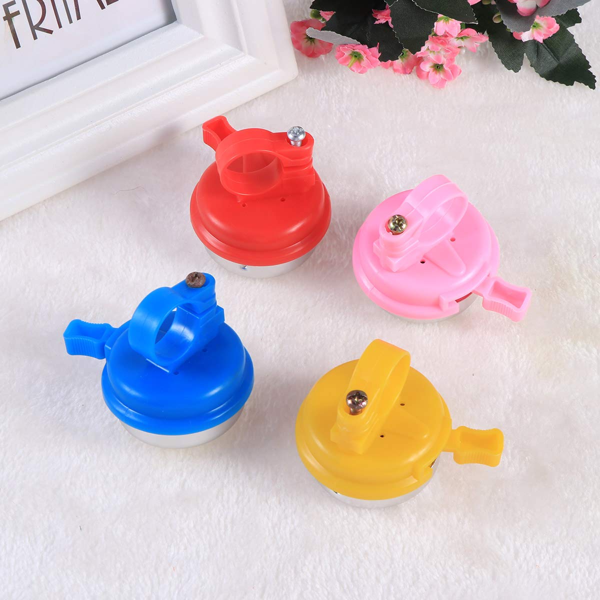 Sunflower Bike Bell for Kids - Loud Cycling Bell with Ring Horn Alarm for Boys & Girls (Pink) - Perfect for Safe Biking, School Commutes & Family Rides