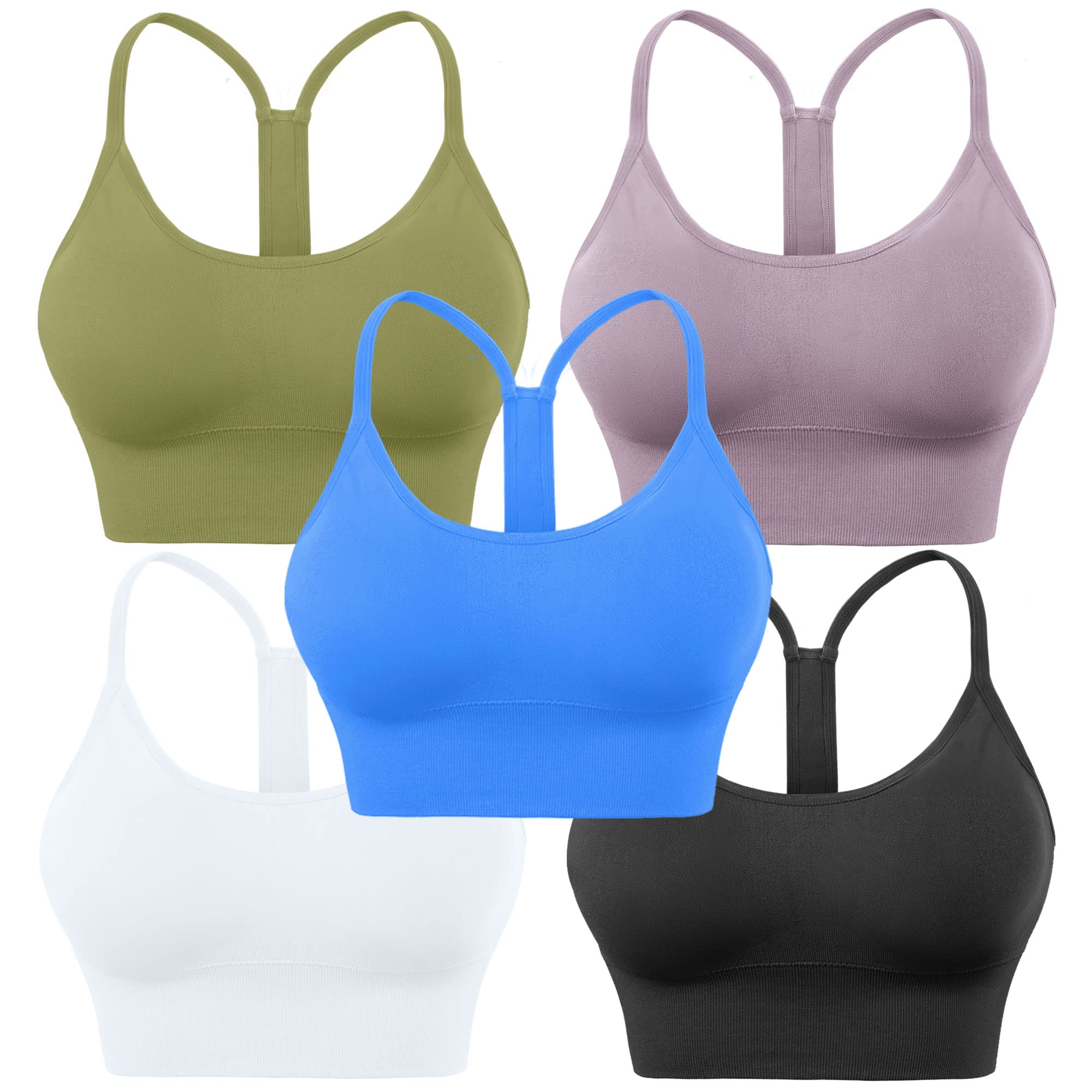 Evercute Padded Racerback Sports Bra for Yoga & Workout - Gym & Fitness Essentials