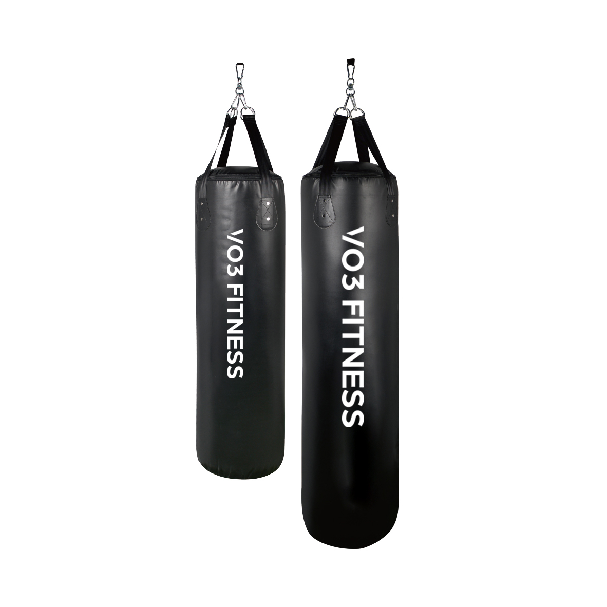 VO3 Fitness 60kg/130lb Heavy Punching Bag for Boxing, MMA & Kickboxing Training - Perfect for Home Gym & Martial Arts Workouts