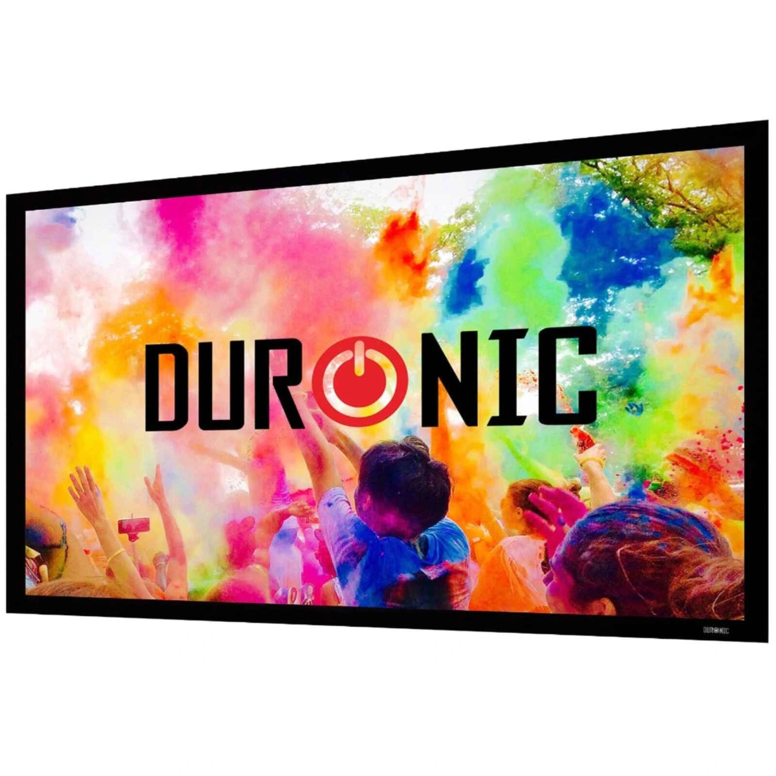 Duronic FFPS120/169 120-Inch Fixed Frame Projector Screen - HD Wall Mountable 16:9 Home Theater Movie Screen for Home Cinema, Classroom & Office Presentations | Perfect for Movie Nights, Business Meetings & Educational Use