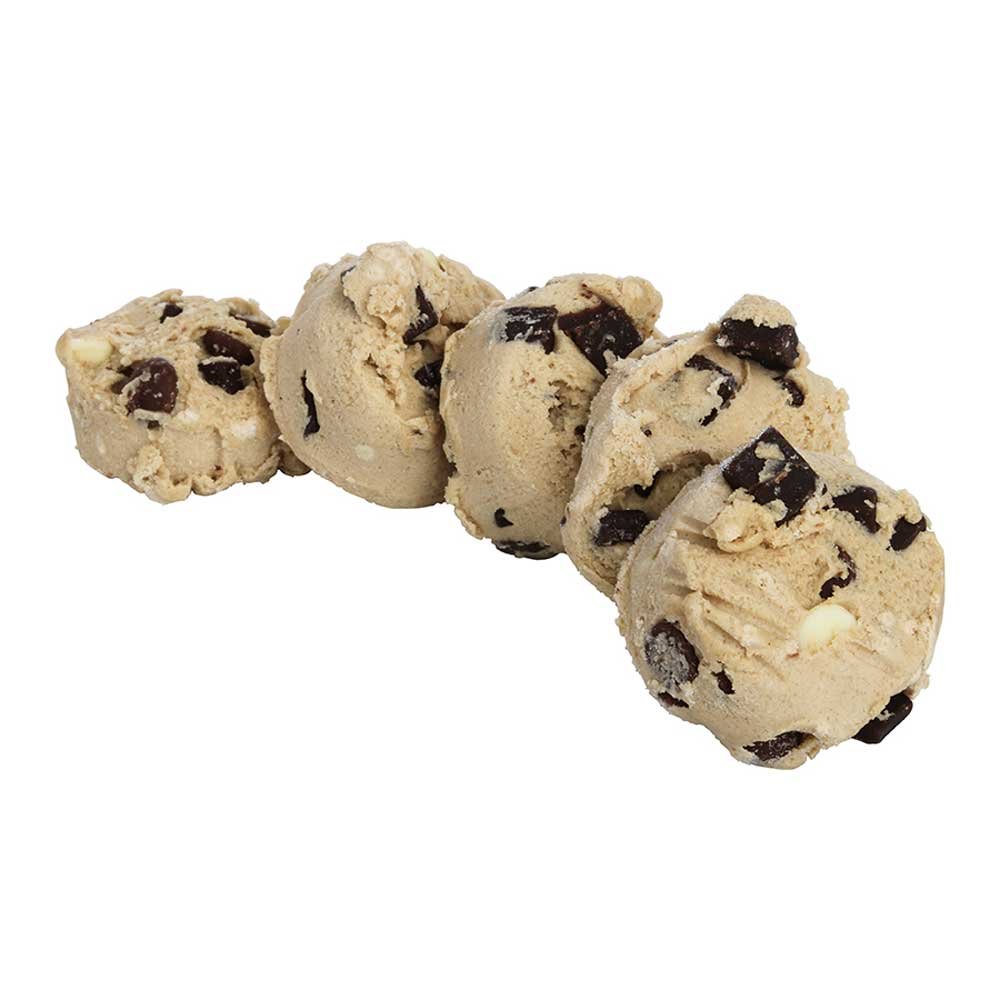 Otis Spunkmeyer Triple Chocolate Cookie Dough - 1.33 oz (240 Count) - Bulk Pack for Bakeries, Cafes & Dessert Shops - Perfect for Cookies, Ice Cream Toppings & Baking Treats