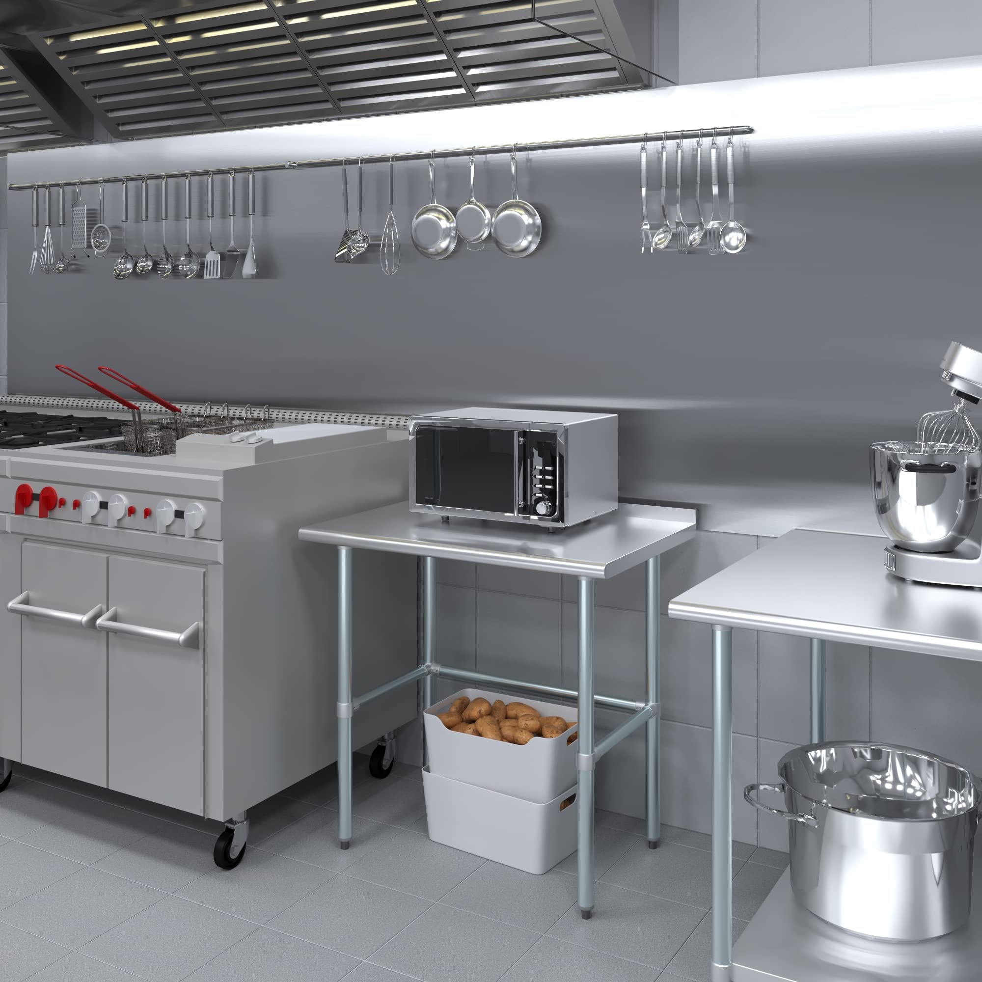 AmGood NSF Certified Stainless Steel Work Table - 36