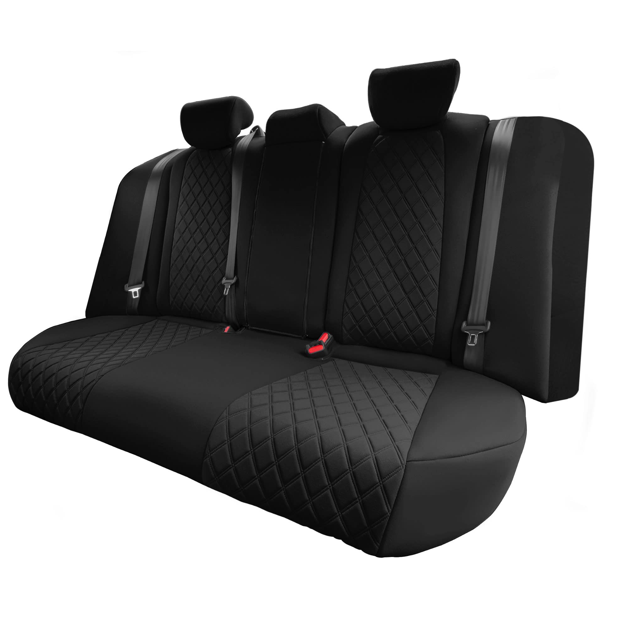 Custom Fit Neoprene Seat Covers for 2018-2022 Honda Accord (Touring/Sport/EX Models) - Waterproof Black Rear Seat Covers | Durable Car Accessories for Daily Commute & Road Trips