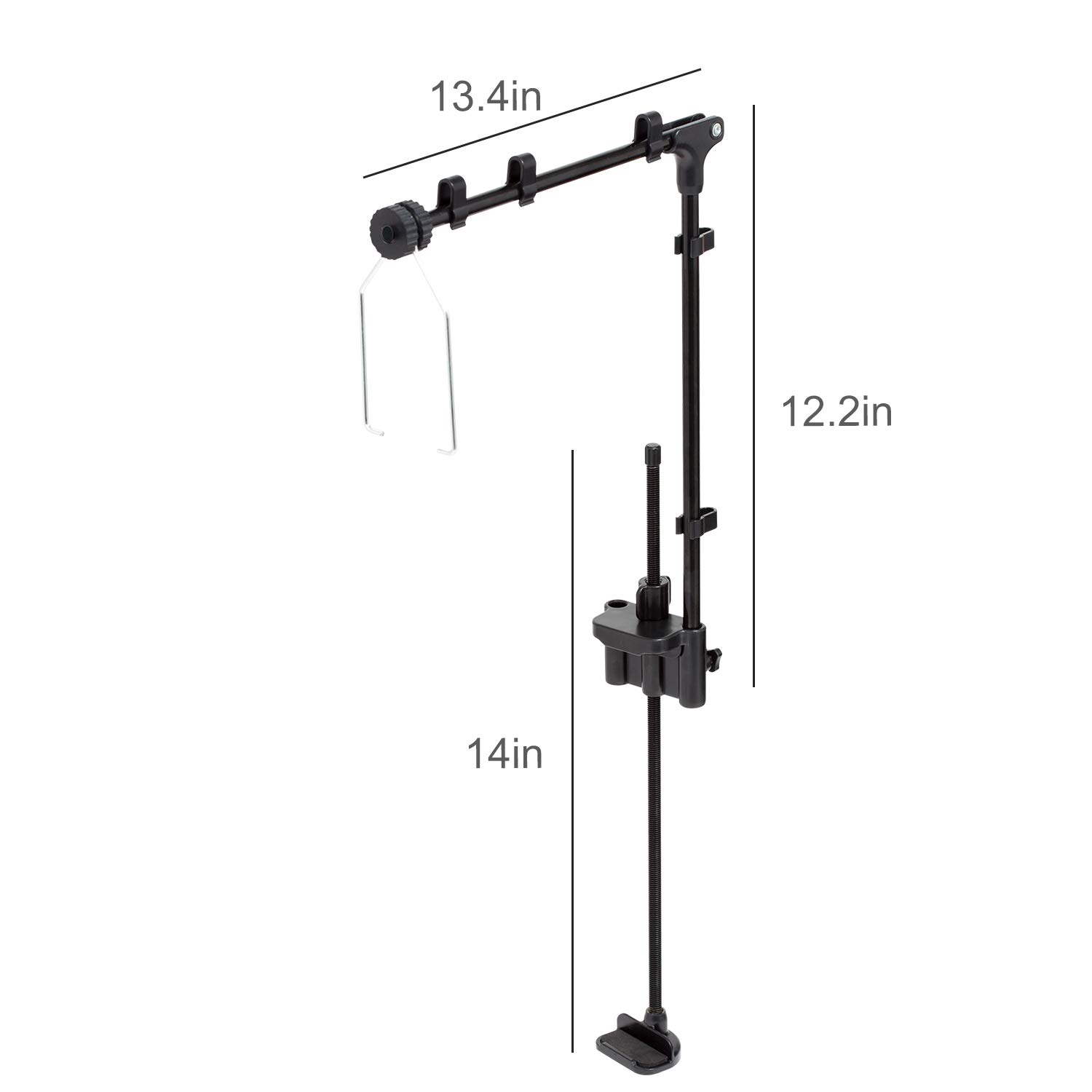 REPTI ZOO Adjustable Metal Reptile Lamp Stand Fixture - Terrarium Lighting Holder for Bearded Dragons, Snakes & Lizards | Perfect for Reptile Tanks, Vivariums & Habitat Cages