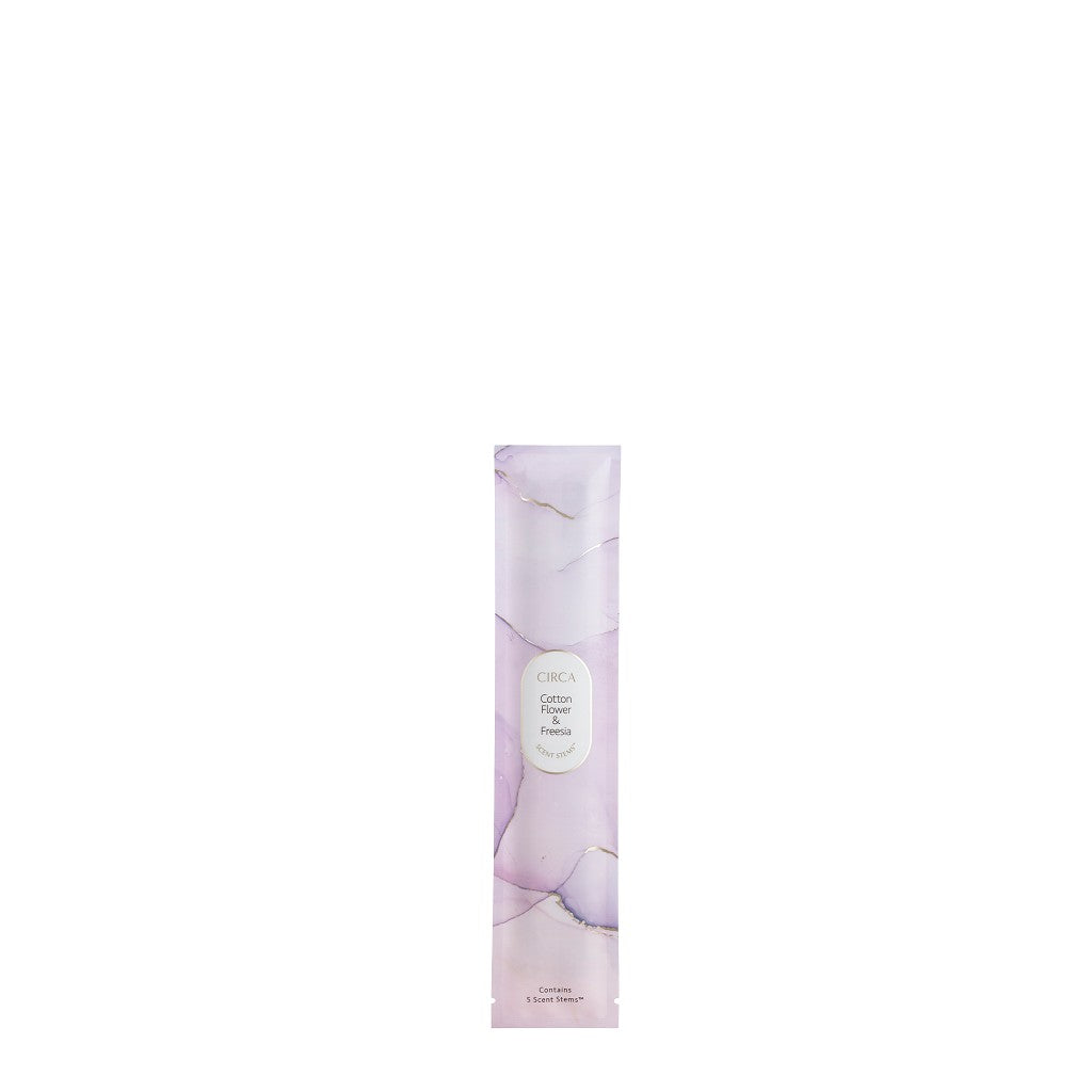 Circa Scent Stems™ Refill - Cotton Flower & Freesia Fragrance | Long-Lasting Home & Car Air Freshener | Perfect for Living Room, Bedroom, Office & Vehicle Use