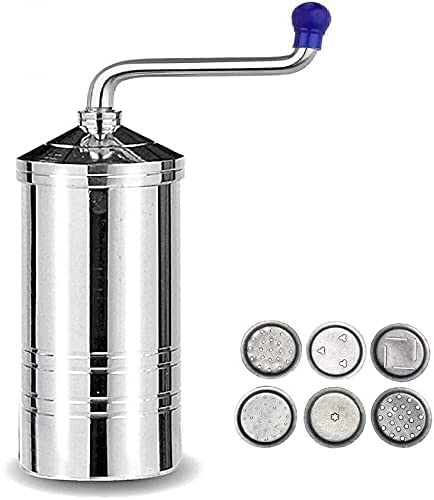 Premium Stainless Steel Manual Pasta Maker & Sev Maker - Durable Kitchen Tool for Homemade Pasta, Sev Sanch, and Noodles | Perfect for Italian Cuisine, Indian Snacks, and Home Cooking