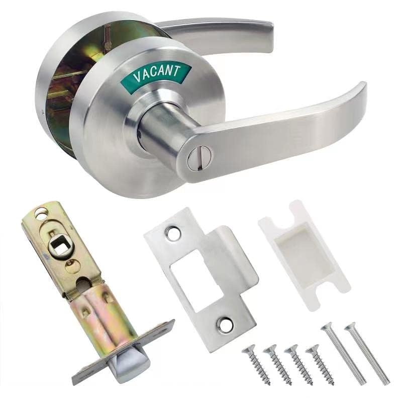 ANSI Grade 2 Commercial Bathroom Privacy Lever Lock - Extra Large MuteX Lock with Vacant/In Use Indicator for Restrooms - Durable Office Building Solution for Men & Women Restrooms | Ideal for Commercial Spaces, Public Restrooms & Professional Workplaces