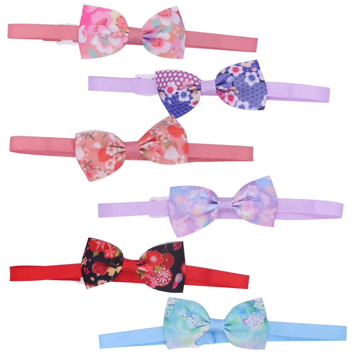 Wepetyo 24Pcs Adjustable Dog Bow Ties - Stylish Pet Collar Accessories for Puppies & Dogs (Mixed Colors) - Perfect for Weddings, Parties & Photo Shoots